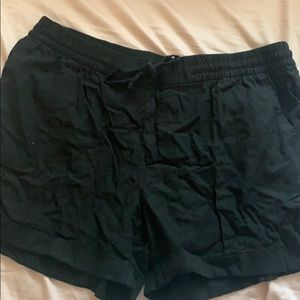 Black Old Navy Canvas Draw String Shorts